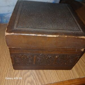 Vintage Brown Decorative Cigar Box